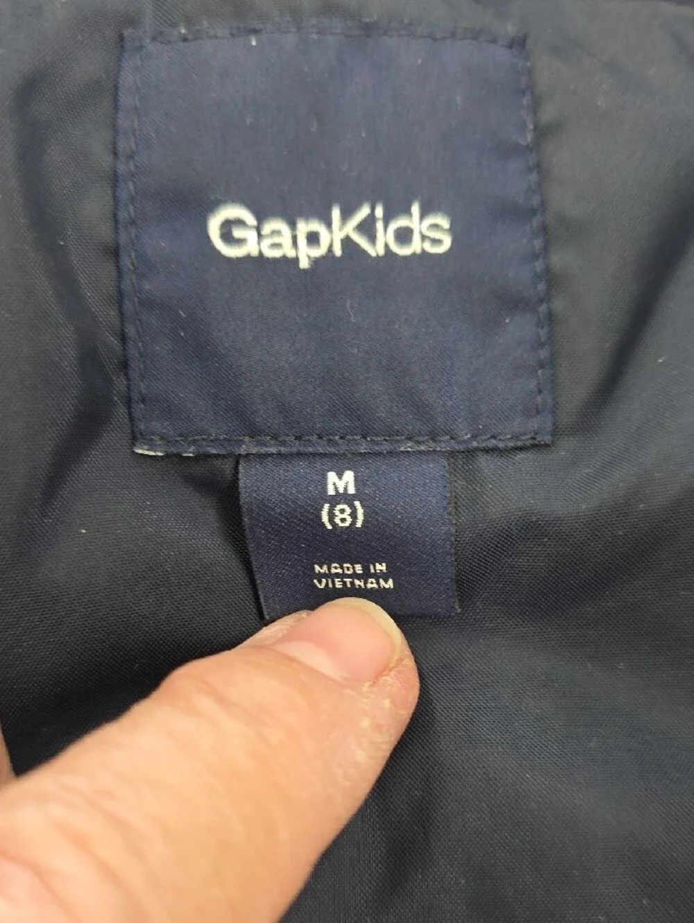 GAP Navy Quilted Puffer Vest Kids